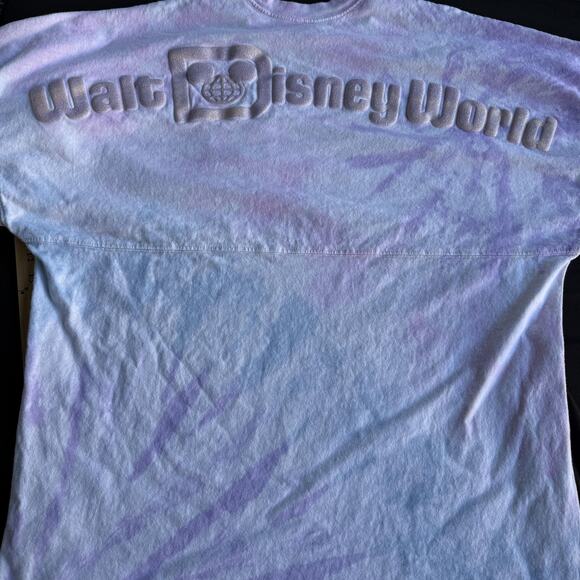 Walt Disney World Spirit Jersey Shirt Womens XL Pastel Tie Dye Long Sleeve Crew - Picture 3 of 8